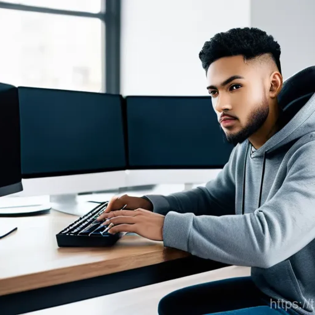 Atomic CSS의 성능 분석 - **Prompt 1: Focused Web Developer in a Modern Workspace**
A highly detailed, realistic photograp...