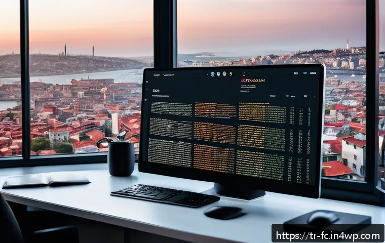 OOCSS의 코드 구조화 방법 - A modern web developer workspace showcasing a large monitor displaying modular CSS code with clear s...